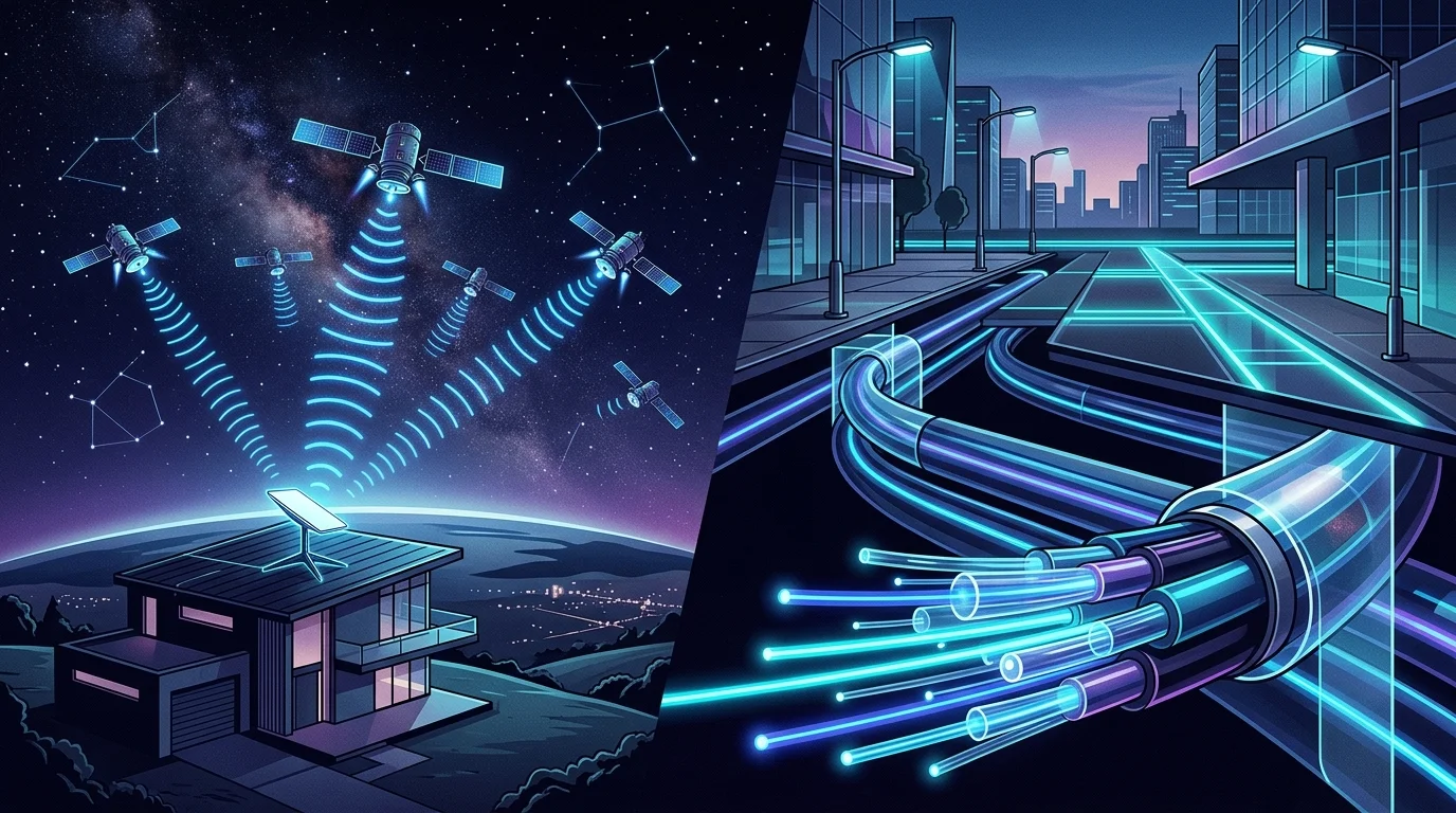 Starlink vs fiber internet